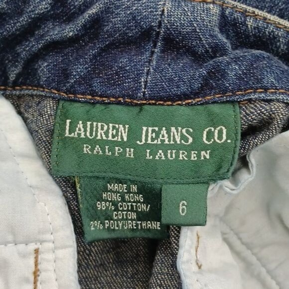 Ralph Lauren Womens 6 Blue Denim Jeans Mid Rise Straight Leg Classic Fit Pants - Picture 6 of 6